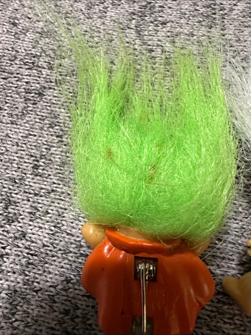 Russ Mini Troll Doll Lot with Green, Red, White Hair